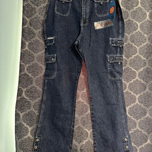 R.V.T serve piping hot NWT women's 18 vintage y2k retro fit and flare jeans - Picture 1 of 7